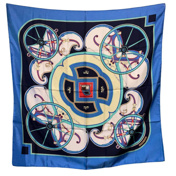 HERMES Washington's Carriages 100% Silk Scarf Carre 90cm Square - Picture 1 of 16